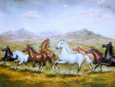 unknow artist Horses 010 China oil painting art